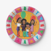 JOOLS TV ®️ Pink 7 in Dessertplatte Pappteller (Vorderseite)