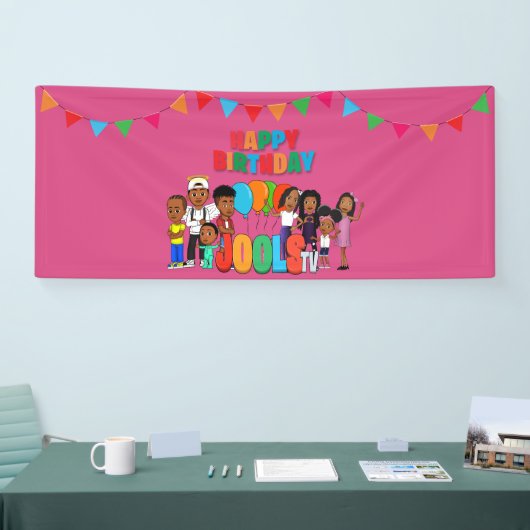 JOOLS TV ®️ Pink Horizontal Banner (Messe)