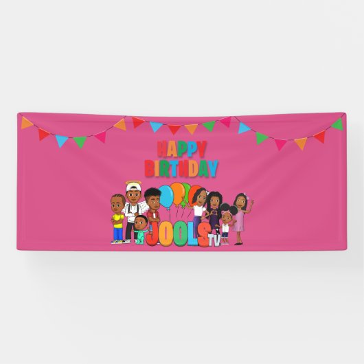 JOOLS TV ®️ Pink Horizontal Banner (Horizontal)