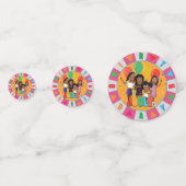 JOOLS TV ®️ Rosa Tabelle 60 pc Confetti Konfetti (Rückseiten)