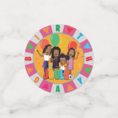 JOOLS TV ®️ Rosa Tabelle 60 pc Confetti Konfetti (Klein Vorderseite)