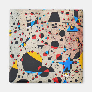 Joomla Mirogemälde Kunst, abstraktes Kunstposter Magnet