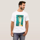 Joomla Mirogemälde Kunst, abstraktes Kunstposter T-Shirt (Vorne ganz)