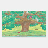 Joone-Baumhüttensticker Rechteckiger Aufkleber (Vorderseite)