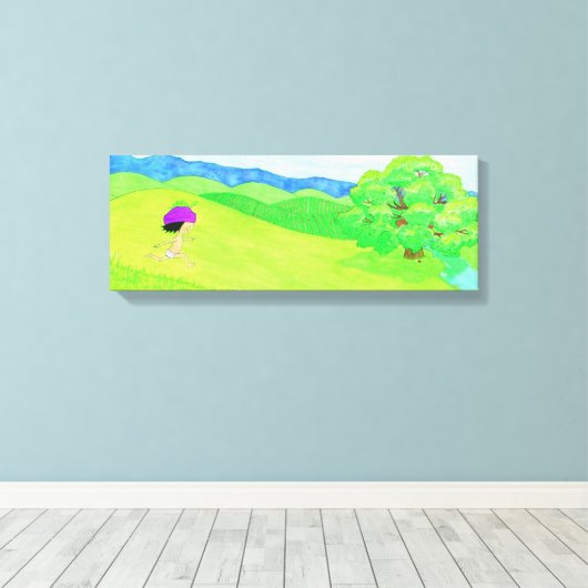 Joone laufende Leinwand (Insitu (Holzboden))