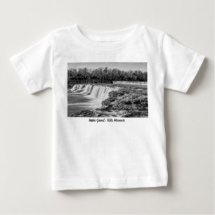 Joplin Grand Falls Übersicht Grayscale Baby T - Sh T-shirt