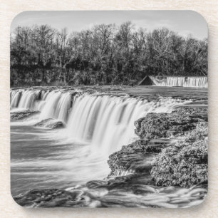 Joplin Grand Falls Übersicht Grayscale Getränkeuntersetzer