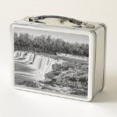 Joplin Grand Falls Übersicht Grayscale Metall Brotdose (Rückseite)