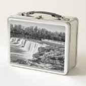 Joplin Grand Falls Übersicht Grayscale Metall Brotdose (Vorderseite)