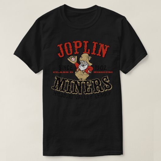 Joplin Miners Baseball T-Shirt (Design vorne)