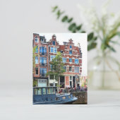 Jordaan Amsterdam Prinsengracht Corner Postkarte (Stehend Vorderseite)