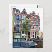 Jordaan Amsterdam Prinsengracht Corner Postkarte (Vorne/Hinten)