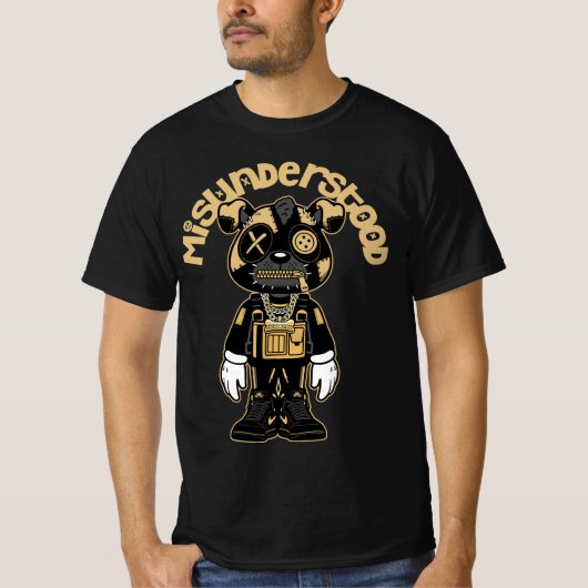 Jordan 1 Black Gold Metallic Sneaker Match T-Shirt (Vorderseite)