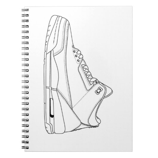 Jordan 3 Coloring Notizblock (Vorderseite)