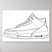 Jordan 3 Coloring Poster (Vorne)