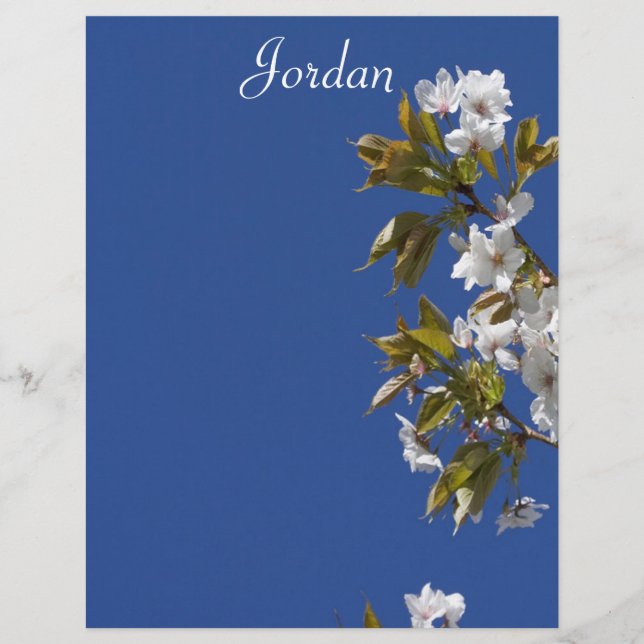 Jordan Blossom Letterhead (Vorderseite)