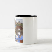 Jordan Collage Zweifarbige Tasse (Mittel)