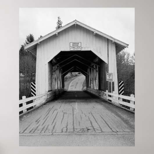 Jordan Covered Bridge Poster (Vorne)