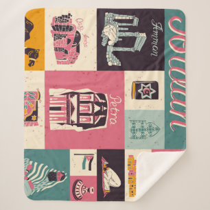 Jordan Culture Retro Illustrierte Symbole Sherpadecke