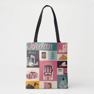 Jordan Culture Retro Illustrierte Symbole Tasche