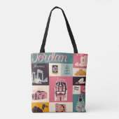 Jordan Culture Retro Illustrierte Symbole Tasche (Rückseite)