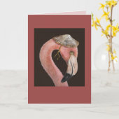 Jordan die Flamingokarte Karte (Gelbe Blume)