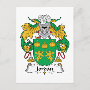 Jordan Familienwappen Postkarte