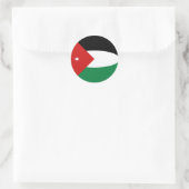 Jordan Fisheye Flag-Aufkleber Runder Aufkleber (Tasche)
