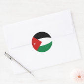 Jordan Fisheye Flag-Aufkleber Runder Aufkleber (Umschlag)
