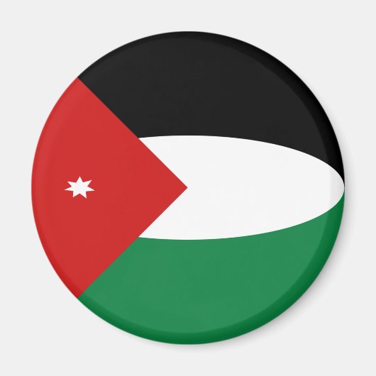 Jordan Fisheye Flag Magnet (Vorne)