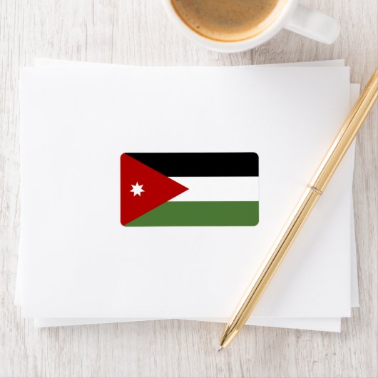 Jordan Flag Adressaufkleber (Insitu)