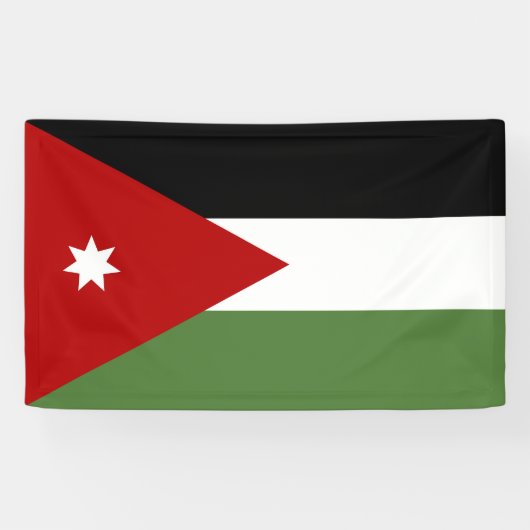 Jordan Flag Banner (Horizontal)