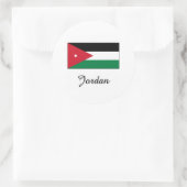 Jordan-Flag-Design Runder Aufkleber (Tasche)