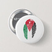 Jordan Flag Fingerprint Land Primekennung Button (Vorne & Hinten)