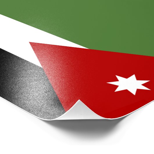 Jordan Flag Fotodruck (Ecke)