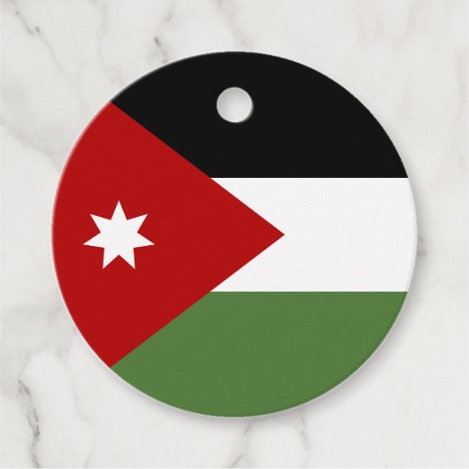 Jordan Flag Geschenkanhänger (Vorderseite)