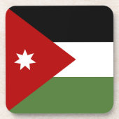 Jordan Flag Getränkeuntersetzer (Vorderseite)