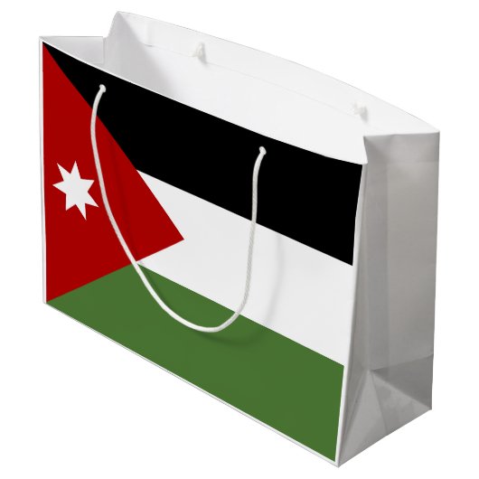Jordan Flag Große Geschenktüte (Rückseite Schrägansicht)