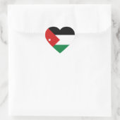 Jordan Flag Heart Sticker (Tasche)