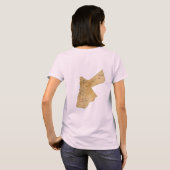 Jordan Flag + Karte + Text-T - Shirt (Schwarz voll)