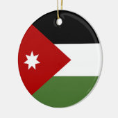 Jordan Flag Keramik Ornament (Links)