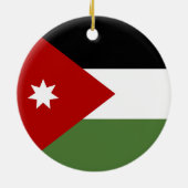 Jordan Flag Keramik Ornament (Hinten)