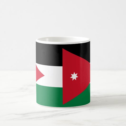 Jordan Flag Keramik Tasse (Mittel)