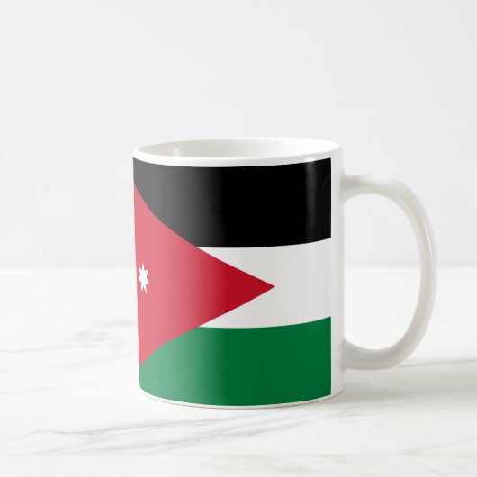 Jordan Flag Keramik Tasse (Rechts)