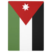 Jordan Flag Klemmbrett (Rückseite)