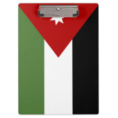 Jordan Flag Klemmbrett (Vorderseite)