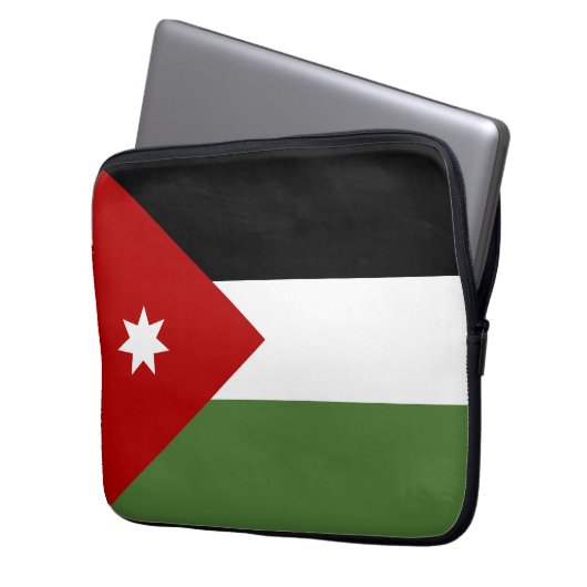 Jordan Flag Laptopschutzhülle (Vorderseite Links)