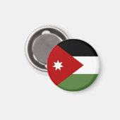 Jordan Flag Magnet (Vorderseite/Rückseite)