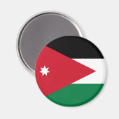 Jordan Flag Magnet (Vorderseite/Rückseite)