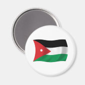 Jordan Flag Magnet (Vorderseite/Rückseite)